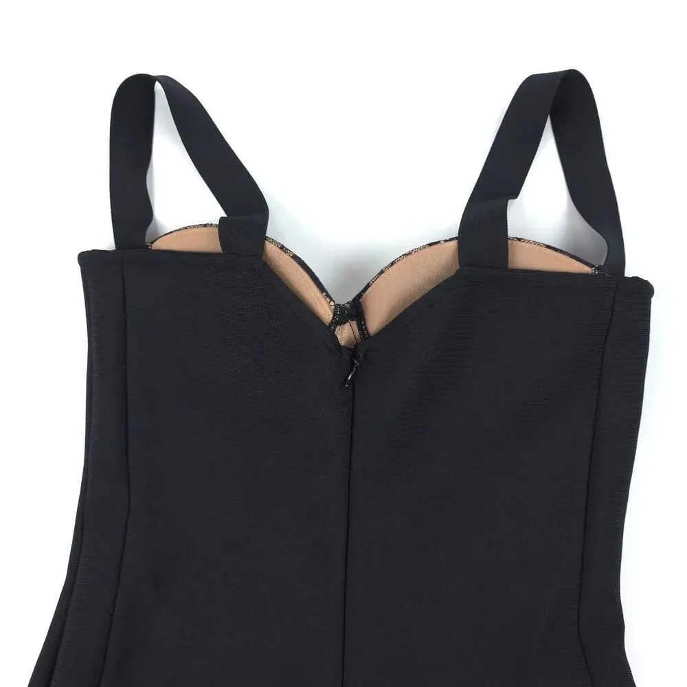 NWT Mew Mews Finbar Lace Bandage Dress Black Lace Svelte Sexy Romantic Feminine - Picture 10 of 12